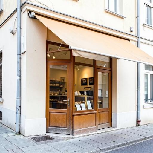 Devanture de commerce de centre-ville